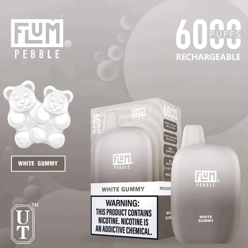 Flum Pebble: White Gummy